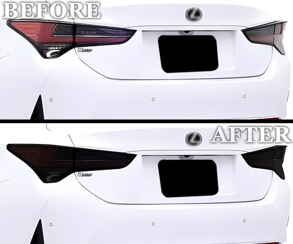 Full Headlight Taillight Precut Smoked PPF Tint Kit Film Overlay Fits Lexus RC 2019-2023