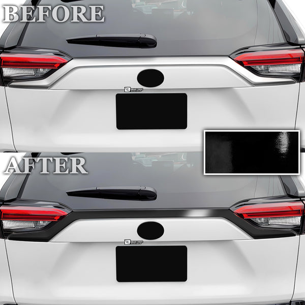 Vinyl Chrome Delete Grille Side Window Rear Wheel Blackout Decal Stickers Overlay Film Fits Toyota Rav4 2019-2023