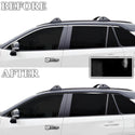 Vinyl Chrome Delete Grille Side Window Rear Wheel Blackout Decal Stickers Overlay Film Fits Toyota Rav4 2019-2023