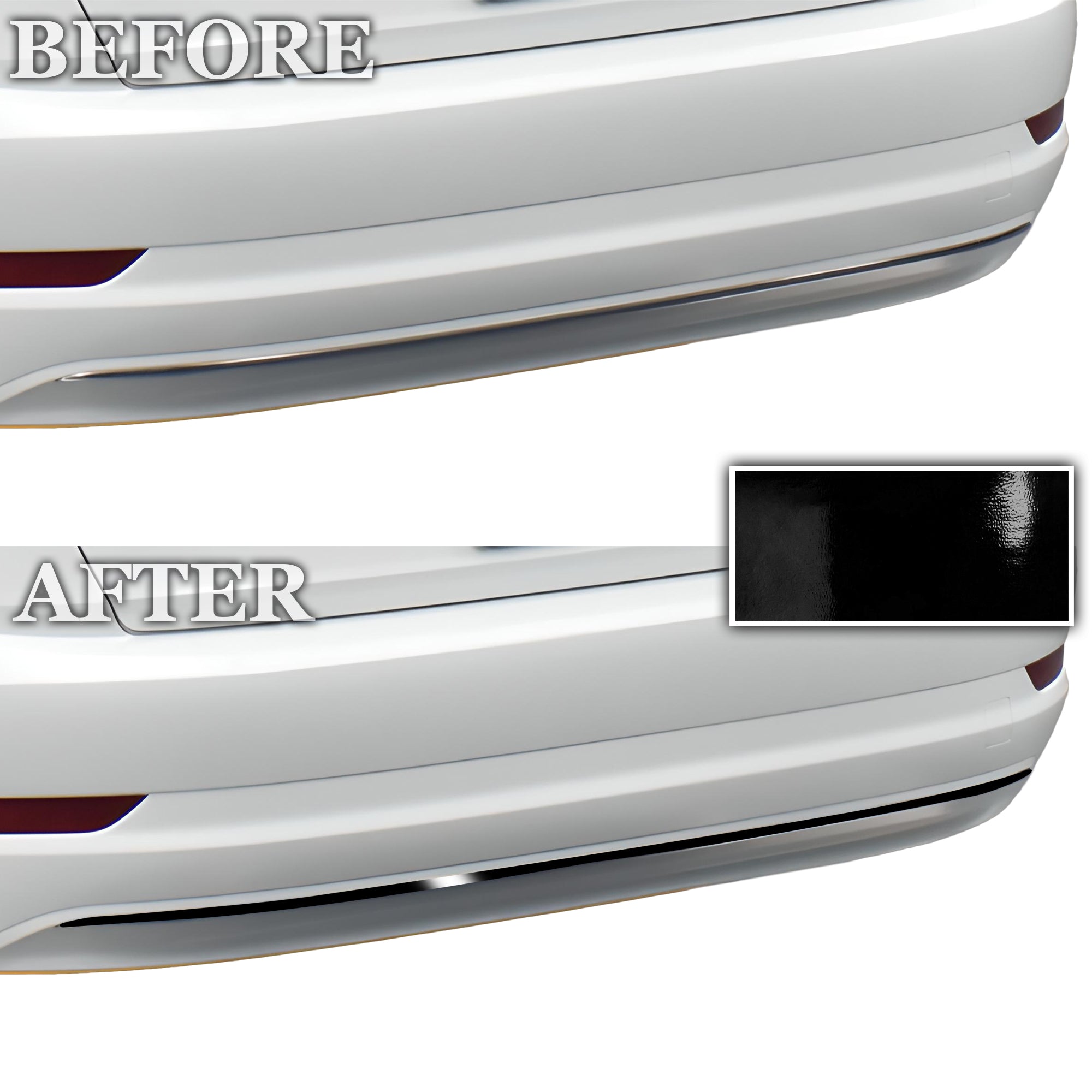Vinyl Chrome Delete Wheel Rim Front Grille Trim Blackout Decal Stickers Overlay Film Fits Volkswagen Jetta 2019 - 2025 - Bogar Tech Designs