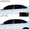 Vinyl Chrome Delete Wheel Rim Front Grille Trim Blackout Decal Stickers Overlay Film Fits Volkswagen Jetta 2019-2024