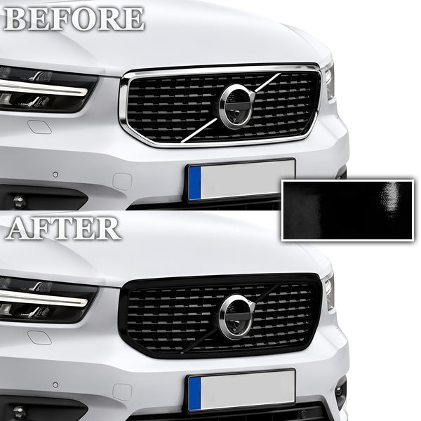 Volvo XC40 2019-2026 Blackout Chrome Delete Kit - Precut Gloss Black Vinyl Overlays