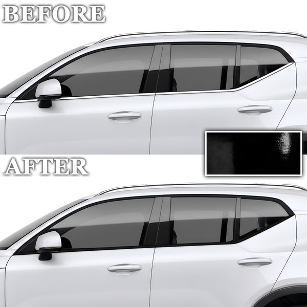 Volvo XC40 2019-2026 Blackout Chrome Delete Kit - Precut Gloss Black Vinyl Overlays