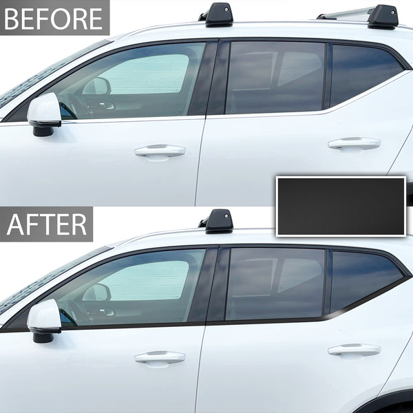 Vinyl Wrap Chrome Delete Grille Side Window Blackout Decal Stickers Overlay Film Fits Volvo XC40 2019-2023