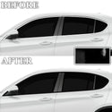 Vinyl Chrome Delete Side Window Trim Blackout Decal Stickers Overlay Film Fits Alfa Romeo Stelvio 2019-2025