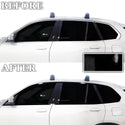 Vinyl Chrome Delete Grille Side Window Blackout Decal Stickers Overlay Film Fits BMW X5