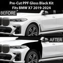 Fits BMW X7 2019+ Precut Premium Gloss Black Carbon Fiber Fender Paint Protection Film PPF Decal Film Kit