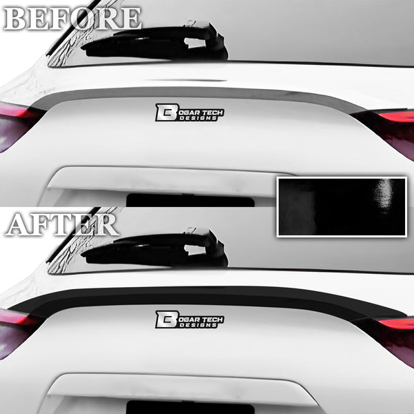 Vinyl Chrome Delete Grille Side Window Rear Blackout Decal Stickers Overlay Film Fits Infiniti QX50 2019-2024