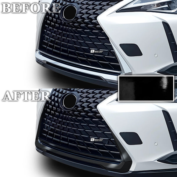 Vinyl Chrome Delete Grille Side Window Wheel Blackout Decal Stickers Overlay Film Fits Lexus UX 2019-2024