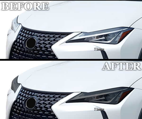 Full Headlight Taillight Precut Smoked PPF Tint Kit Film Overlay Fits Lexus UX 2019-2024