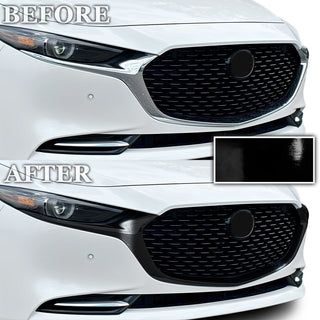 Vinyl Chrome Delete Grille Window Wheel Blackout Decal Stickers Overlay Film Fits Mazda 3 2019-2025