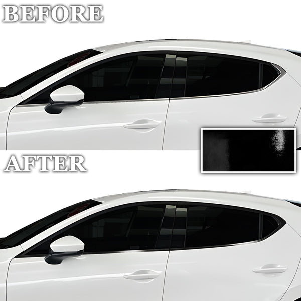 Vinyl Chrome Delete Grille Window Wheel Blackout Decal Stickers Overlay Film Fits Mazda 3 2019-2024