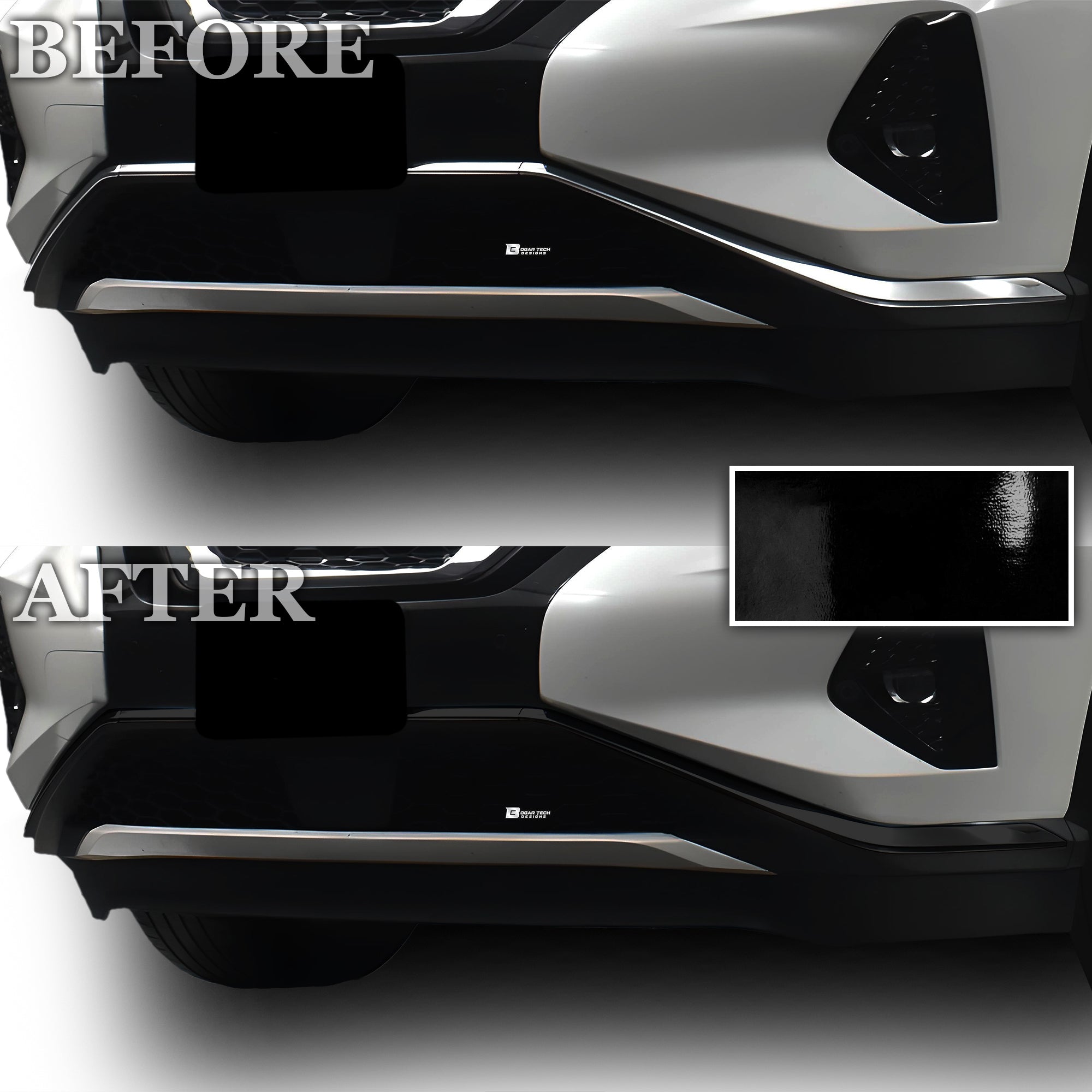 Vinyl Chrome Delete Grille Side Window Rear Blackout Decal Stickers Overlay Film Fits Nissan Murano - Bogar Tech Designs