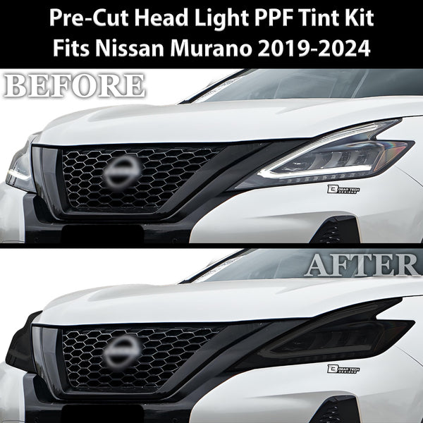 Full Headlight Taillight Precut Smoked PPF Tint Kit Film Overlay Fits Nissan Murano 2015-2024