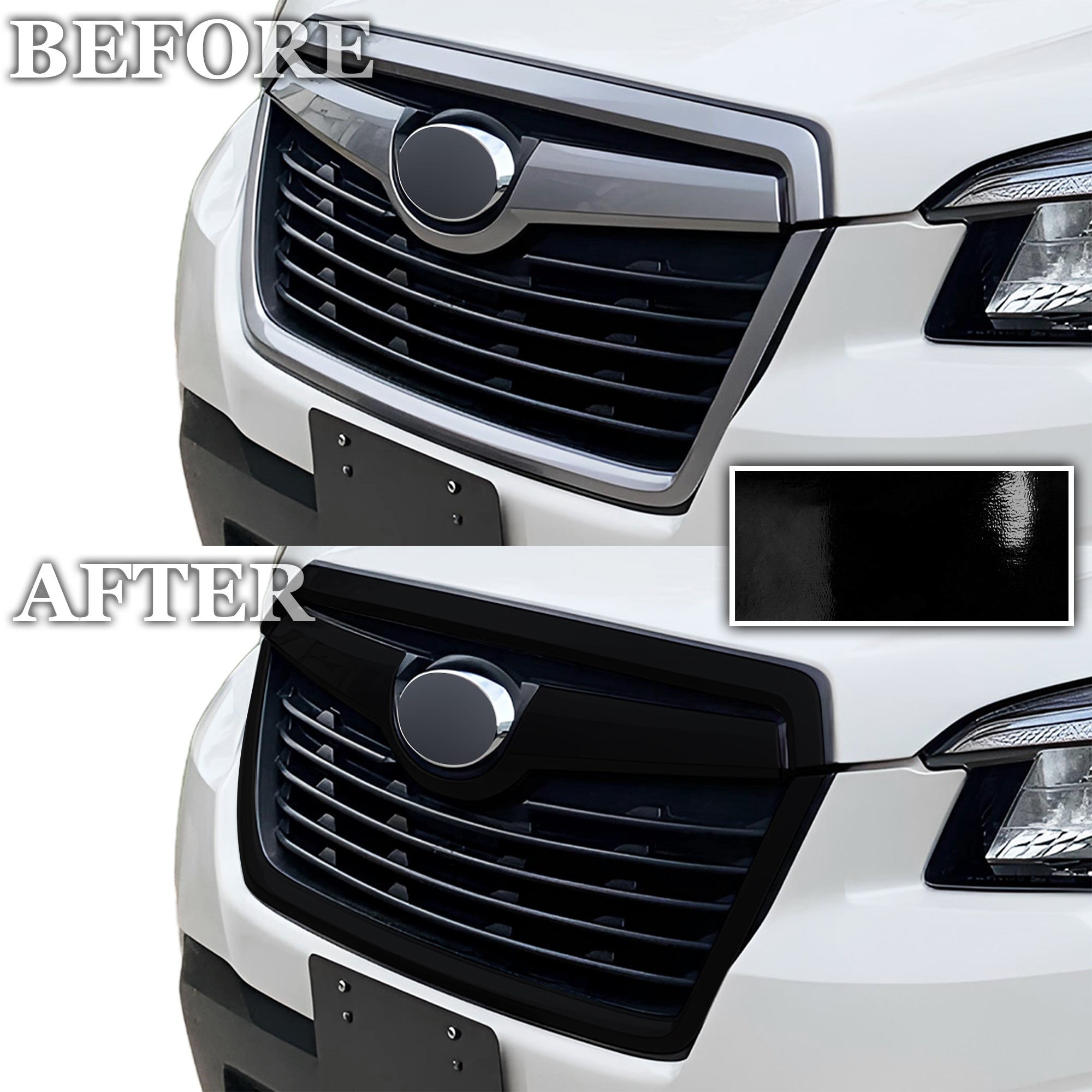 Subaru Forester 2019-2024 Blackout Chrome Delete Kit - Precut
