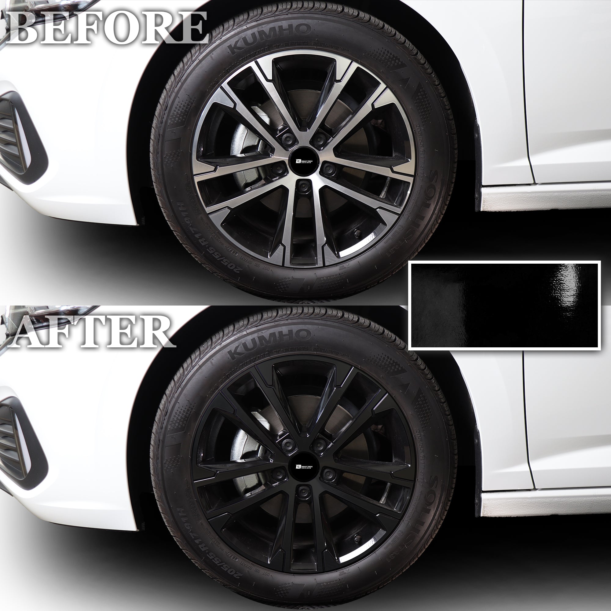 Vinyl Chrome Delete Wheel Rim Front Grille Trim Blackout Decal Stickers Overlay Film Fits Volkswagen Jetta 2019 - 2025 - Bogar Tech Designs