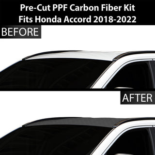 Fits Toyota RAV4 2019-2024 Precut Premium Gloss Black Carbon Fiber Roof Paint Protection Film PPF Decal Film Kit