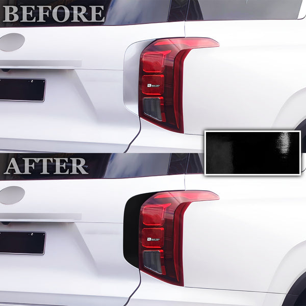 Side Window Skirt Vinyl Chrome Delete Trim Blackout Decal Stickers Overlay Film Fits Hyundai Palisade 2020-2024