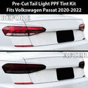 Full Headlight Taillight Precut Smoked PPF Tint Kit Film Overlay Fits Volkswagen Passat 2020-2022