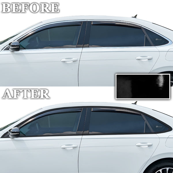 Vinyl Chrome Delete Grille Side Window Wheel Blackout Decal Stickers Overlay Film Fits Volkswagen Passat 2020-2022