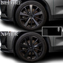 Vinyl Chrome Delete Grille Rear Bumper Wheel Blackout Decal Stickers Overlay Film Fits Polestar 2 2020-2024