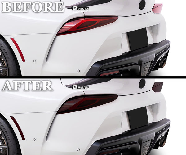 Full Headlight Taillight Precut Smoked PPF Tint Kit Film Overlay Fits Toyota Supra 2020-2023