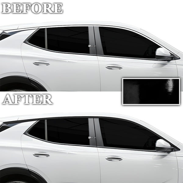 Vinyl Chrome Delete Grille Side Window Wheel Blackout Decal Stickers Overlay Film Fits Buick Encore GX 2020-2024