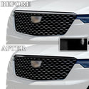 Vinyl Chrome Delete Grille Side Window Rear Blackout Decal Stickers Overlay Film Fits Cadillac XT6 2020-2024