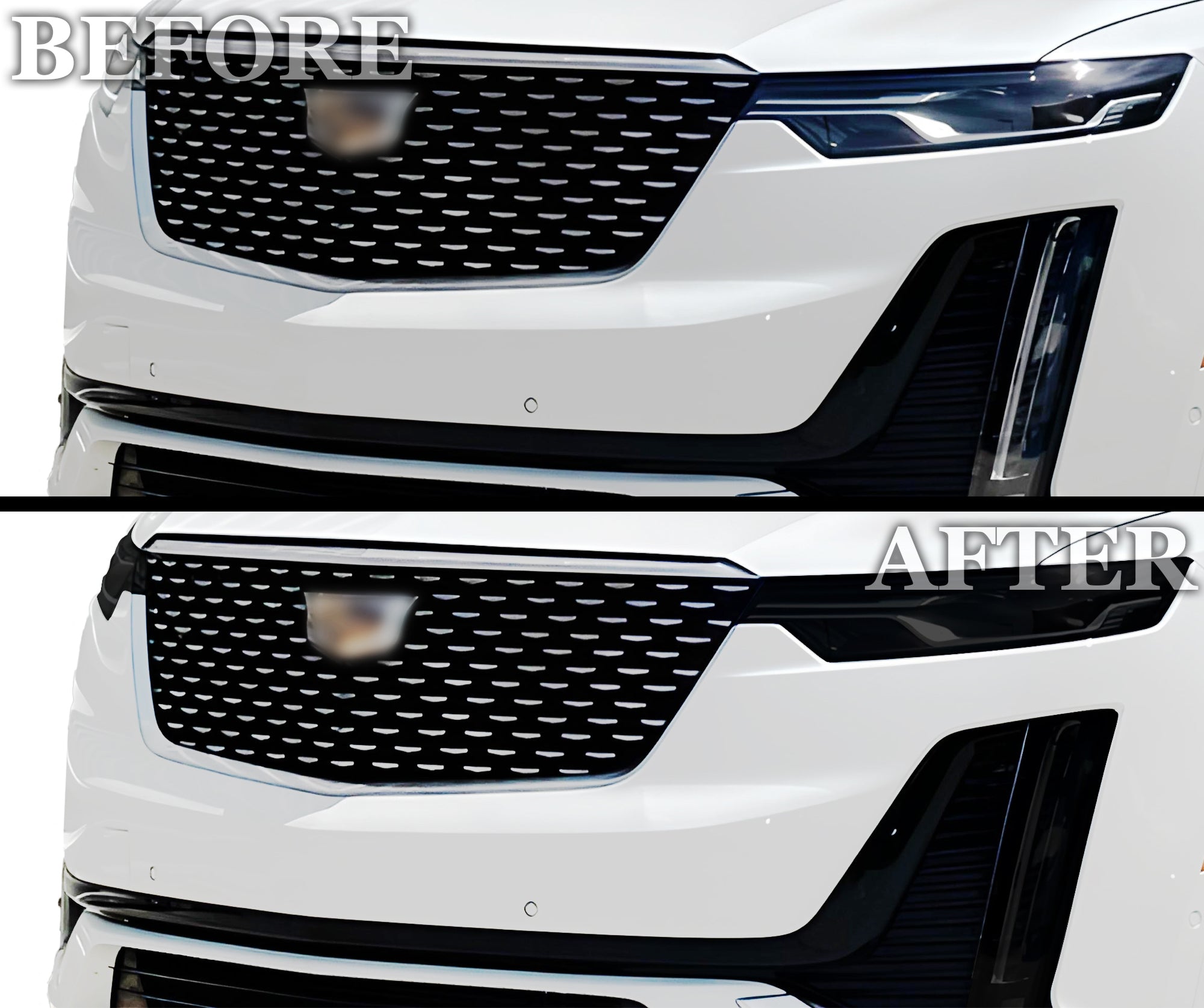 Full Headlight Taillight Precut Smoked PPF Tint Kit Film Overlay Fits Cadillac XT6 2020 - 2025 - Bogar Tech Designs