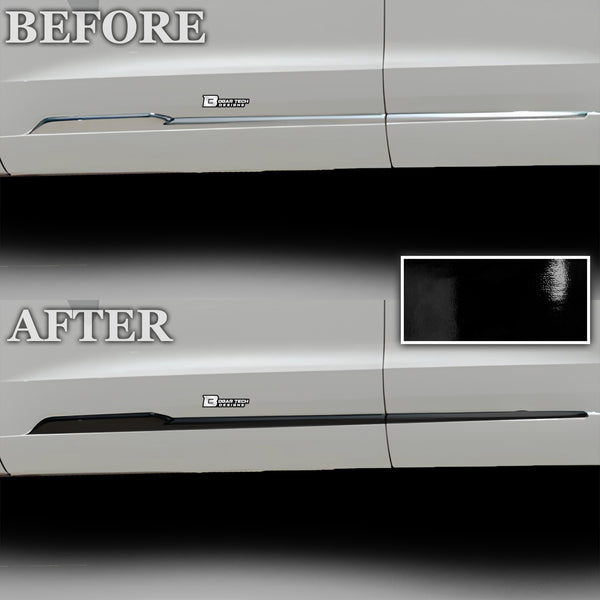 Vinyl Chrome Delete Grille Side Window Rear Blackout Decal Stickers Overlay Film Fits Cadillac XT6 2020-2024