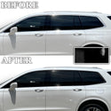 Vinyl Chrome Delete Grille Side Window Rear Blackout Decal Stickers Overlay Film Fits Cadillac XT6 2020-2024