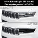 Full Headlight Taillight Precut Smoked PPF Tint Kit Overlay Film Fits Jeep Wagoneer 2022-2024