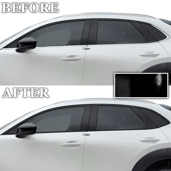 Vinyl Chrome Delete Grille Side Window Rear Blackout Decal Stickers Overlay Film Fits Mazda Cx-30 2020-2024