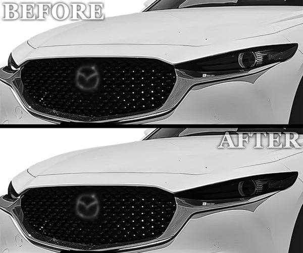 Full Headlight Taillight Precut Smoked PPF Tint Kit Film Overlay Fits Mazda Cx-30 2020-2024