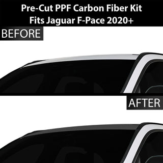 Fits Jaguar F-Pace 2020+ Precut Premium Gloss Black Carbon Fiber Roof Paint Protection Film PPF Decal Film Kit Cover