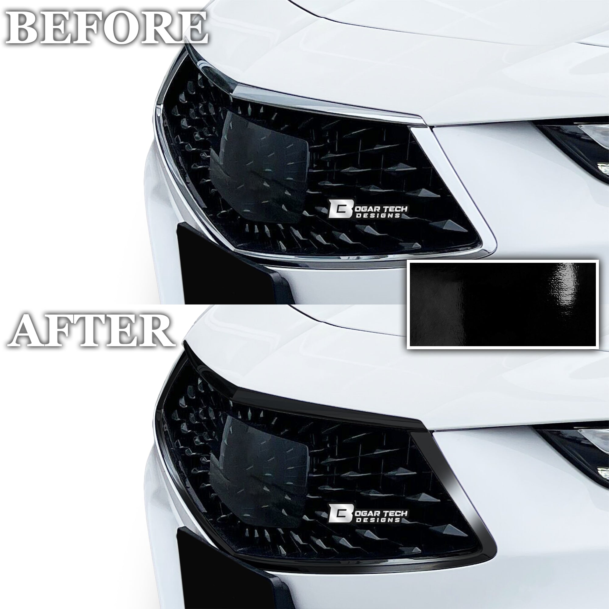 Vinyl Chrome Delete Grille Side Window Wheel Blackout Decal Stickers Overlay Film Fits Acura TLX 2021 - 2025 - Bogar Tech Designs