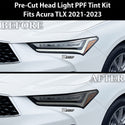 Fits Acura TLX 2021+ Full Headlight Taillight Precut Smoked PPF Tint Kit Overlay Film