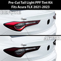 Fits Acura TLX 2021+ Full Headlight Taillight Precut Smoked PPF Tint Kit Overlay Film