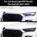 Full Headlight Taillight Precut Smoked PPF Tint Kit Overlay Film Fits Audi Q5