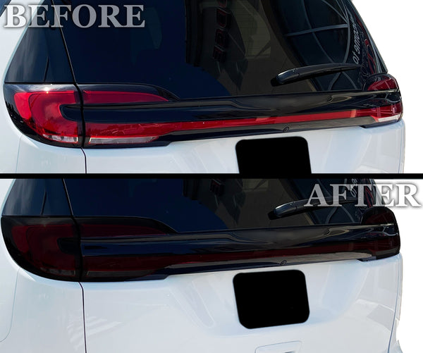 Full Headlight Taillight Precut Smoked PPF Tint Kit Overlay Film Fits Chrysler Pacifica 2021-2023