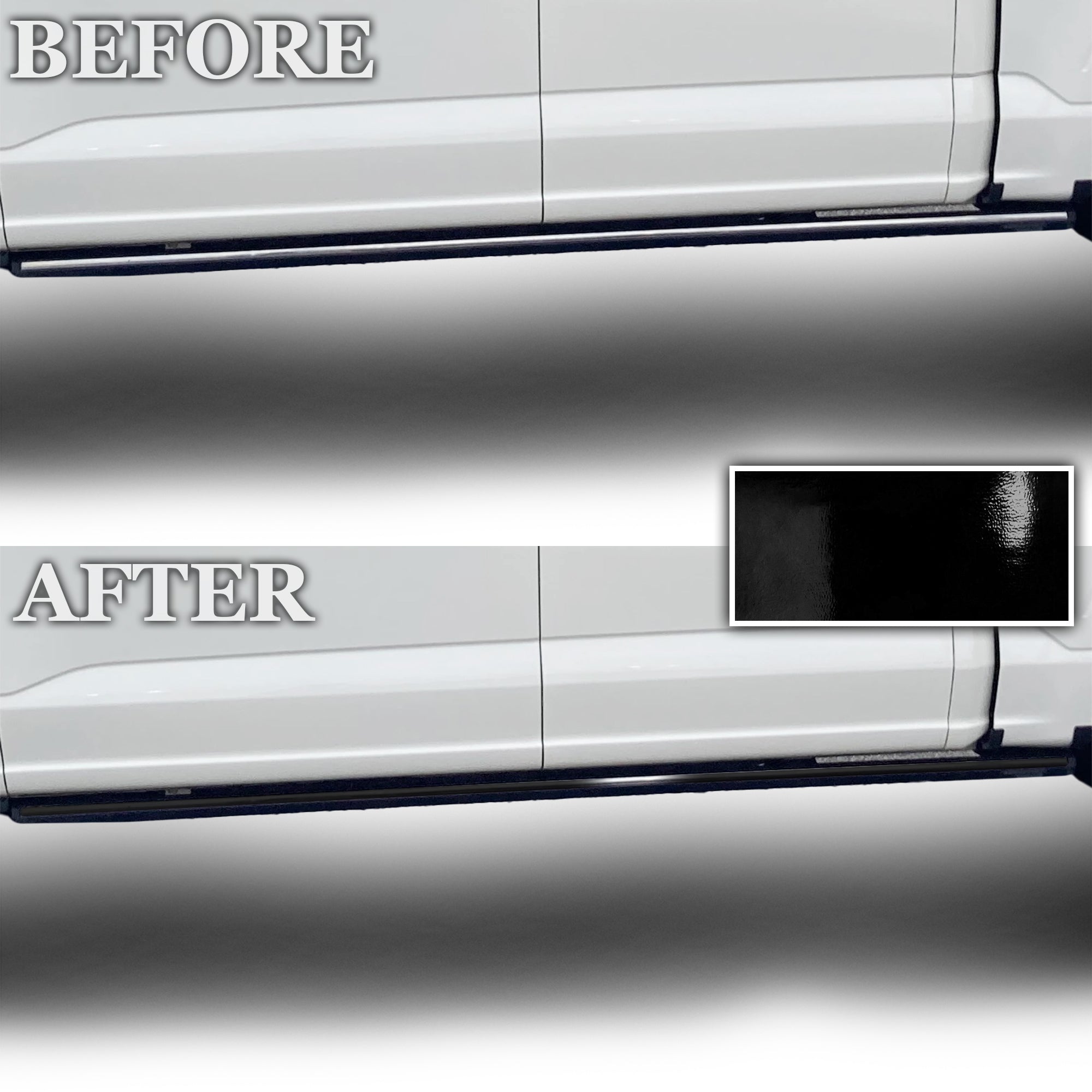 Vinyl Chrome Delete Grille Side Window Blackout Decal Stickers Overlay Film Fits Ford F - 150 2021 - 2025 - Bogar Tech Designs