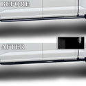 Vinyl Chrome Delete Grille Side Window Blackout Decal Stickers Overlay Film Fits Ford F-150 2021-2023