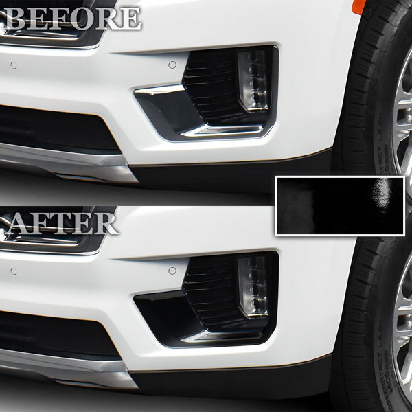 Vinyl Chrome Delete Grille Side Window Rear Blackout Decal Stickers Overlay Film Fits GMC Yukon 2021-2023