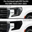 Full Headlight Taillight Precut Smoked PPF Tint Kit Overlay Film Fits GMC Yukon 2021-2024