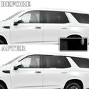 Vinyl Chrome Delete Grille Side Window Rear Blackout Decal Stickers Overlay Film Fits GMC Yukon 2021-2023