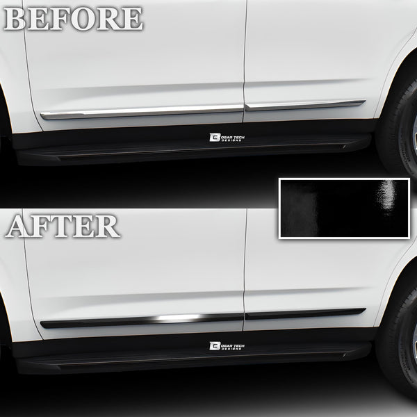 Vinyl Chrome Delete Grille Side Window Rear Blackout Decal Stickers Overlay Film Fits GMC Yukon 2021-2023