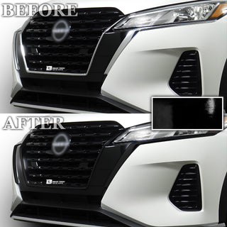 Vinyl Chrome Delete Grille Side Blackout Decal Stickers Overlay Film Fits Nissan Kicks 2021-2024