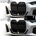 Vinyl Chrome Delete Blackout Decal Stickers Dechrome Overlay Film Fits BMW 4 Series 2021-2024