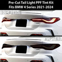 Full Headlight Taillight Precut Smoked PPF Tint Kit Film Overlay Fits BMW 4 Series 2021-2024