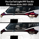 Full Headlight Taillight Precut Smoked PPF Tint Kit Film Overlay Film Fits Nissan Kicks 2021-2023